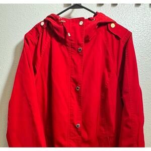 London Fog Hooded Raincoat - Women's Size 1X